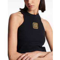 Tank Tops Balmain Black 'PB' Tank Top