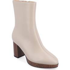 Beige Boots Journee Collection Women's Tru Comfort Foam Romer Booties