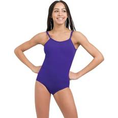 Spandex Bodysuits Children's Clothing Capezio Little Camisole Leotard with Adjustable Straps - Purple