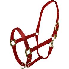 Gatsby Gold Adjustable Halter with Snap - Red