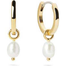Ana Luisa Pearl Huggie Hoops Frida Gold Gold