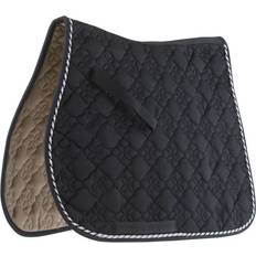 Pads Roma Roma Ecole Flower Diamond All-Purpose Saddle Pad Black/Silver