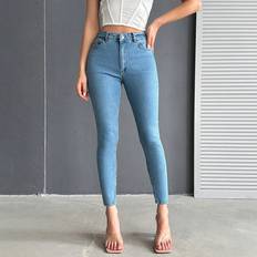 Shein Jeans Shein Solid Color Skinny Jeans