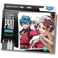 Spectrum Noir Hobbyartikler Spectrum Noir Art Kit 24-set Manga & Comic Heroes