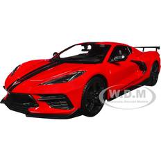 Maquettes Maisto 2020 Chevrolet Corvette Stingray Coupe Red with Black Stripes "Special Edition" Series 1/24 Diecast Model Car