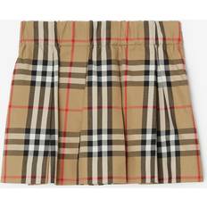 Babies Skirts Children's Clothing Burberry Childrens Check Cotton Pleated Skirt 2Y