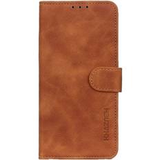 Samsung Galaxy S22 Khazneh Retro Læder Cover m. Pung Brun