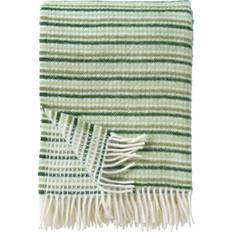 Klippan Yllefabrik Tint Plaid Tæppe Grøn (200x130cm)