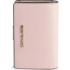 Pink Wallets & Key Holders Michael Kors Crossgrain Leather Bifold Wallet - Pink