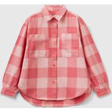 XXL Shirts Benetton Oversized Plaid Shirt, 3XL, Multi-color, Kids