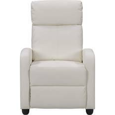 Recliner - White Armchairs CorLiving Oren PU Armchair