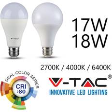 Ljuskällor V-TAC A80 LED Lampa 18W E27 3000K Varm
