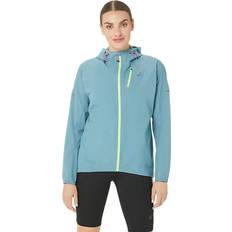 Asics Fujitrail Waterproof Jacke Damen Hellblau, XL