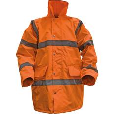 Worksafe Ropa de Trabajo Worksafe Hi-Vis Orange Motorway Jacket with Quilted Lining