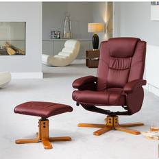 Red Armchairs Artemis Home Severn Swivel Recliner Armchair