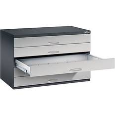 A1 5 Drawers Height 760 mm Black Grey