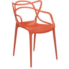 Kartell Armchairs Kartell Masters Chair Orange Armchair