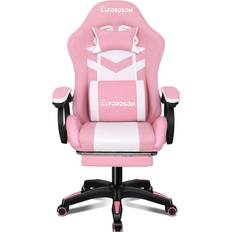 ELFORDSON LED Gaming Chair with Footrest