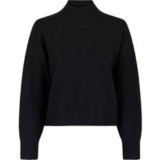 Neo Noir Dam Blusar Neo Noir Paulina Knit Blouse Dam Stickade Tröjor - Black