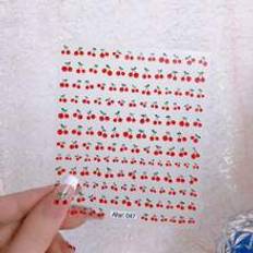 Nail Products Shein Cherry Pattern Nail Art Sticker