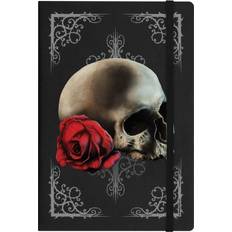 Office Supplies Grindstore Cranial Rose A5 Notebook Black