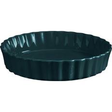 Emile Henry Tærteform 24 cm Petrol