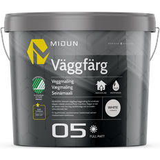Midun Väggfärg Helmatt Väggfärg Vit