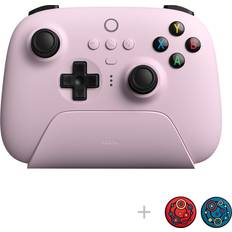 8Bitdo 8Bitdo Ultimate 2.4g Wireless Controller with Charging Dock, Pro Gamepad with Back Buttons & Turbo Function for PC Windows, Steam Deck, Android, Raspberry Pi, iPhone, iPad, Mac and Apple TV Pink