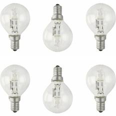 Litecraft E14 Small Edison Screw Eco Halogen Mini Globe Lamp 6 Pack