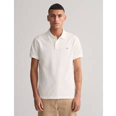 Gant Men Slim Fit Shield Piqué Polo Shirt White