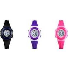 Pink Childrens Kids Small Lightweight Stopwatch Alarm Comfortable