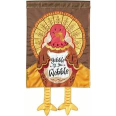 Flags Dicksons Turkey Golden Gobble 13 Harvest House Flag