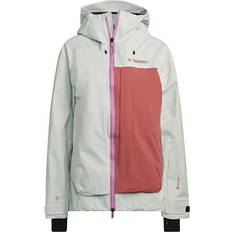 adidas Women's Terrex MYSHELTER 3-Layer GORE-TEX Snow Jacket, M, Wonred/Lingrn