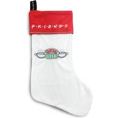 White Stockings Groovy Friends Central Perk Christmas Stocking