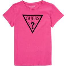 Guess Kids Foil Triangle Logo T-Shirt Pink