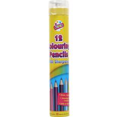 Artbox Pack of 12 Colouring Pencils Tube with Sharpener