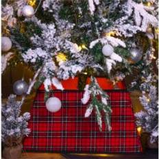 Black Christmas Tree Skirts and Garden Red Tartan Tree Skirt Christmas Tree Skirt