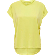 Modal T-shirts Only Free Life S/S O-Neck Top Jrs Yellow Female