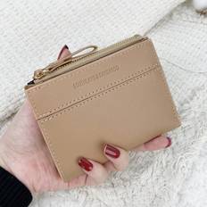 Gröna Plånböcker Shein Letter Detail Fold Over Small Wallet Pocket Wallet Small Purse Bifold Slim Wallet Credit Key Case