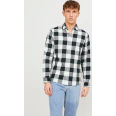 Ajustado Camisas Jack & Jones Camisa 'Gingham' Whisper White