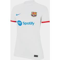 Nike FC Barcelona 2023/24 Stadium Dri-FIT-fodboldtrøje til kvinder hvid EU 44-46