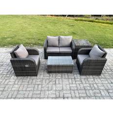 Garden & Outdoor Furniture Fimous 5 PC PE Garden Set Wicker Love