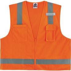 4XL Work Vests Ergodyne GloWearÂ Surveyor's Mesh Hi-Vis Class Safety Vest, X-Small, Orange