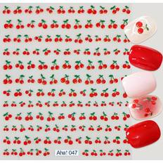 Nagelprodukter Shein Cherry Pattern Nail Art Sticker