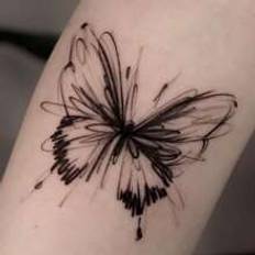 Shein Butterfly Pattern Tattoo Sticker, Festival/y2k Themed Makeup & Party Decoration Black Friday
