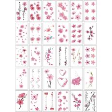 Kroppsmakeup Shein 30sheets Flower Pattern Tattoo Sticker Black Friday
