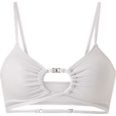 Weiß Bikinioberteile Calvin Klein Bralette Bikini Top - CK Festive