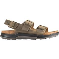 Birkenstock Milano Rugged Men Oiled Leather Faded - Khaki