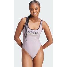 Adidas Maillots de bain Adidas Maillot de bain dos en U Sportswear - Preloved Fig/Aurora Black