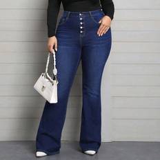 3XL Jeans Shein Plus Women'S Flare Jeans